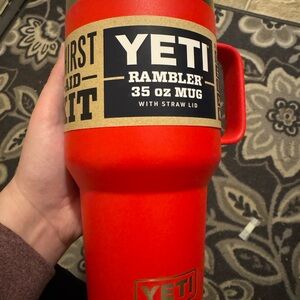 YETI Red Travel Mug with Handle